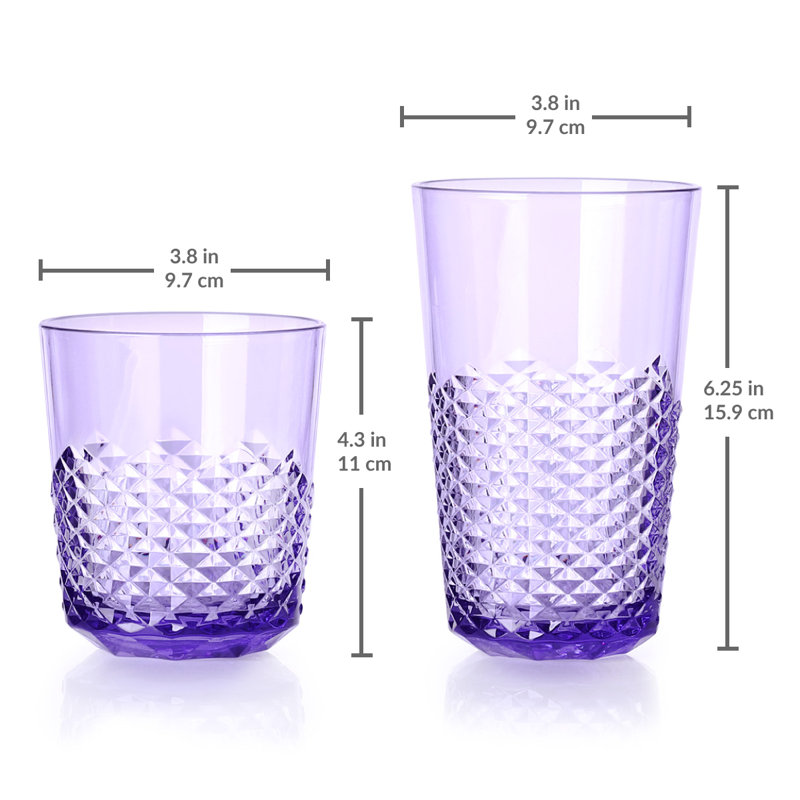 Cupture 14 oz. Acrylic Highball Glass & Reviews Wayfair